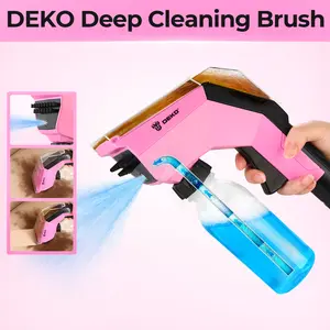 DEKO Deep Cleaning Brush Attachment — Requires Connection To A Wet/Dry Vacuum For Deep Cleaning. Clean In Three Steps: Spray, Scrub, And Vacuum. Suitable For Sofas, Carpets, And Most Fabric Furniture. (Accessory Only, Vacuum Not Included)