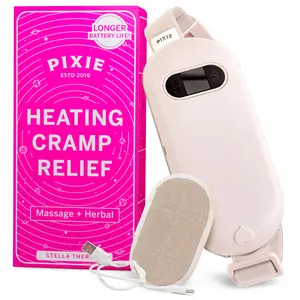 Pixie Rechargeable Heating Pad for Cramps – Herbal Heat Therapy Belt for Back Pain – Natural Relief with Reusable Heating Packs for Feminine Care – Thoughtful Gift for Women & Girls