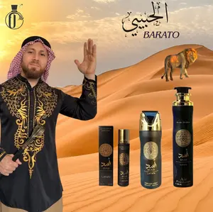 El Habibi Barato Bundle | Lattafa Perfumes | Asad | Air Freshener + Body Spray + Travel Size | Eau De Parfum | Unisex Fragrance | Black pepper - Pineapple & Patchouli Notes