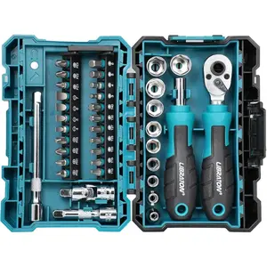 Egofine 21-Piece 3/8" Ratchet Socket Wrench Set, 6–24mm Sockets, Quick Release Ratchet Handle & Extension Bar