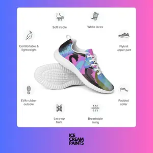 Berry Nebula Sneakers - Closed Trainer Design, Lightweight and Comfortable Fit