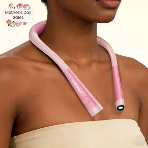 [Mother's Day] Glocusent LED Neck Reading Light, Book Light for Reading in Bed, 6 Brightness Levels, Bendable Arms, Rechargeable, Long Lasting, Perfect for Reading, Knitting, Camping
