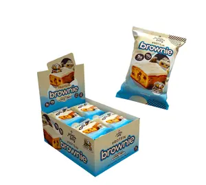 Prime Bites Cookies & Cream Blondie Protein Brownie, 12 Count Snack Bars with 19g Protein & 5g Collagen, Ready-to-Eat Treat