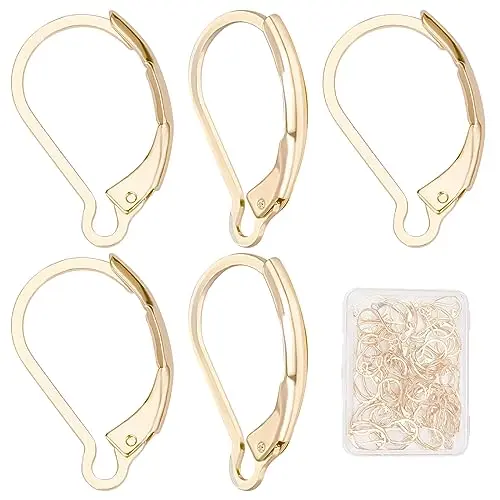 60pcs Real 24k Gold Plated Stainless Ste