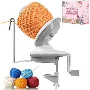 Yarn Winder, Yarn Winder for Crocheting, 3.5 OZ Easy-to-Install and Efficiently Yarn Ball Winder with Lower Noise, Yarn Spinner for Crochet and Knitting Lover for Yarns Below Size 5
