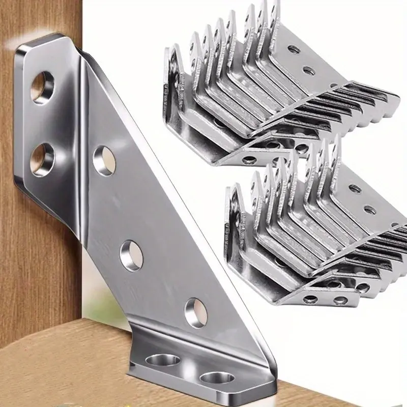 Metal Corner Brackets Set (10/20 Pieces), Durable Metal Corners for Cabinets & Drawers, Easy Installation Furniture Accessories