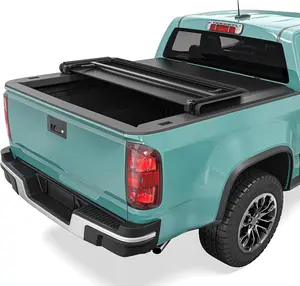 OEDRO Soft Tri-Fold Truck Bed Tonneau Cover Fit for Chevy Colorado/GMC Canyon 2015-2025 5.2 ft Bed Protection Easy Install Secure Cargo Space