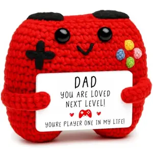 Crochet Game Controller Dad Gifts for Easter Fathers Day Birthday, Best Dad Ever Gifts for Father from Son Daughter, New Dad Gift for Daddy