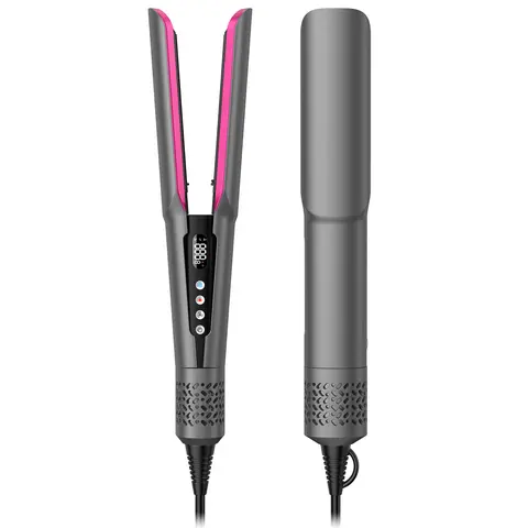 Slopehill 2-in-1 Smooth Lightweight Styling Iron & Blow Dryer, Professional Instant Straightening Tool for Adults’ Damaged Hair (1A-3C Types, 12-32 Inches), 110-125V Mother’s Day Gift