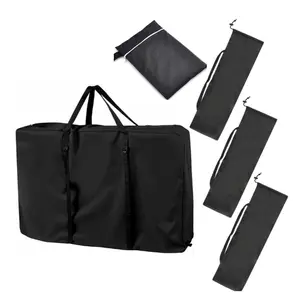 420D Oxford Fabric Large Outdoor Chair Storage Bag, Black, 43.3 x 29.13 x 11.02inch cm, Zipper Closure, Portable, Durable, Perfect for Zero Gravity, Lounging, Camping, Beach, Wheelchair Chair