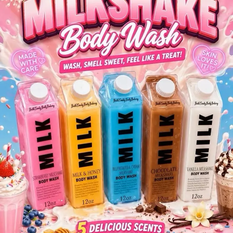 Milkshake body wash Cleansing Sensitive Moisturizer Comfort Scented Smooth Moisture