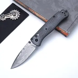 Lightweight Folding Knife, Carbon Fiber Handle, Multi Layer Damascus Steel High Hardness Blade, Outdoor Camping, Driving, Fishing EDC Tool, Best Gift