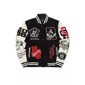 Lutador Black Varsity Jacket