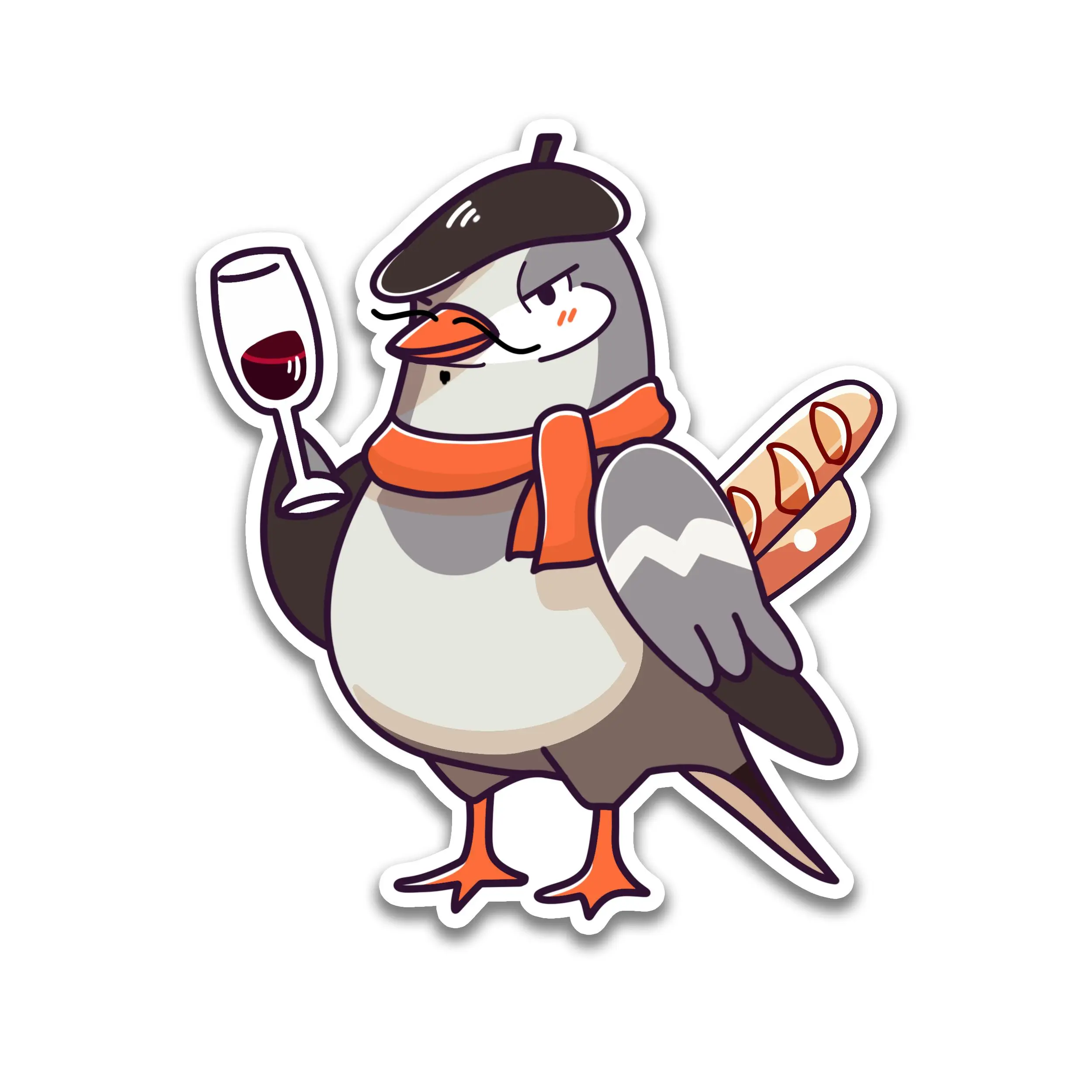 French Pigeon Sticker