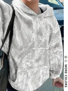 Unisex Branch Hoodie Sweatshirt, Fashion Streetwear Hip Hop Style, Casual Daily Wear, Fall & Winter Long Fitted Design, Long Sleeve