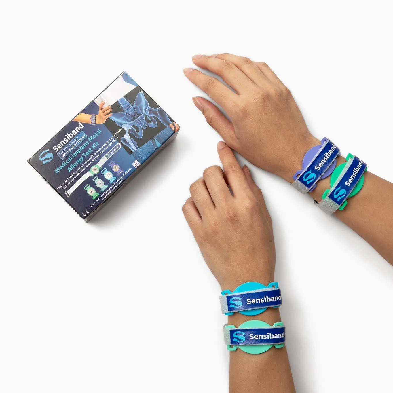 Sensiband Hypoallergenic Metal Awareness Bracelet with Hook and Loop Closure