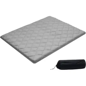 VEVOR 9 - Layer Japanese Tatami Mat, Twin Size Foldable Japanese Tatami Mattress, 2.5 Futon Mattress with Storage Bag Fastener, Floor Mat for Sleeping, Dormitory, Meditation, Yoga, White