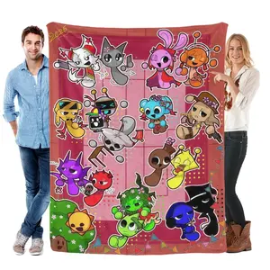 Sprunki Blanket Soft Funny Throw Blanket Cozy Lightweight Plush Portable Cover Blanket For Sofa,Warm Gift For Birthday,Christmas,Multiple Blanket Suitable as a gift sizes 60*80,30*40 ,40*50 50*60