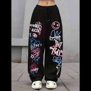 Women's & Men's Bowknot Sweatpants, Streetwear Hip Hop Dance Pants, Youth Fashion Joggers, Casual Trendy Sports Wear, Casualtrendysweatpants