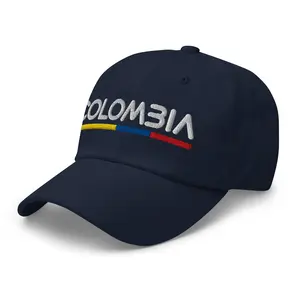 Minimal Colombia Flag Hat Colombia Soccer Baseball Dad Cap