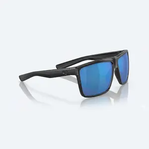 Rinconcinto Matte Black Frame With Blue Mirror Lens Sunglasses - Costa Del Mar Full Item Sets