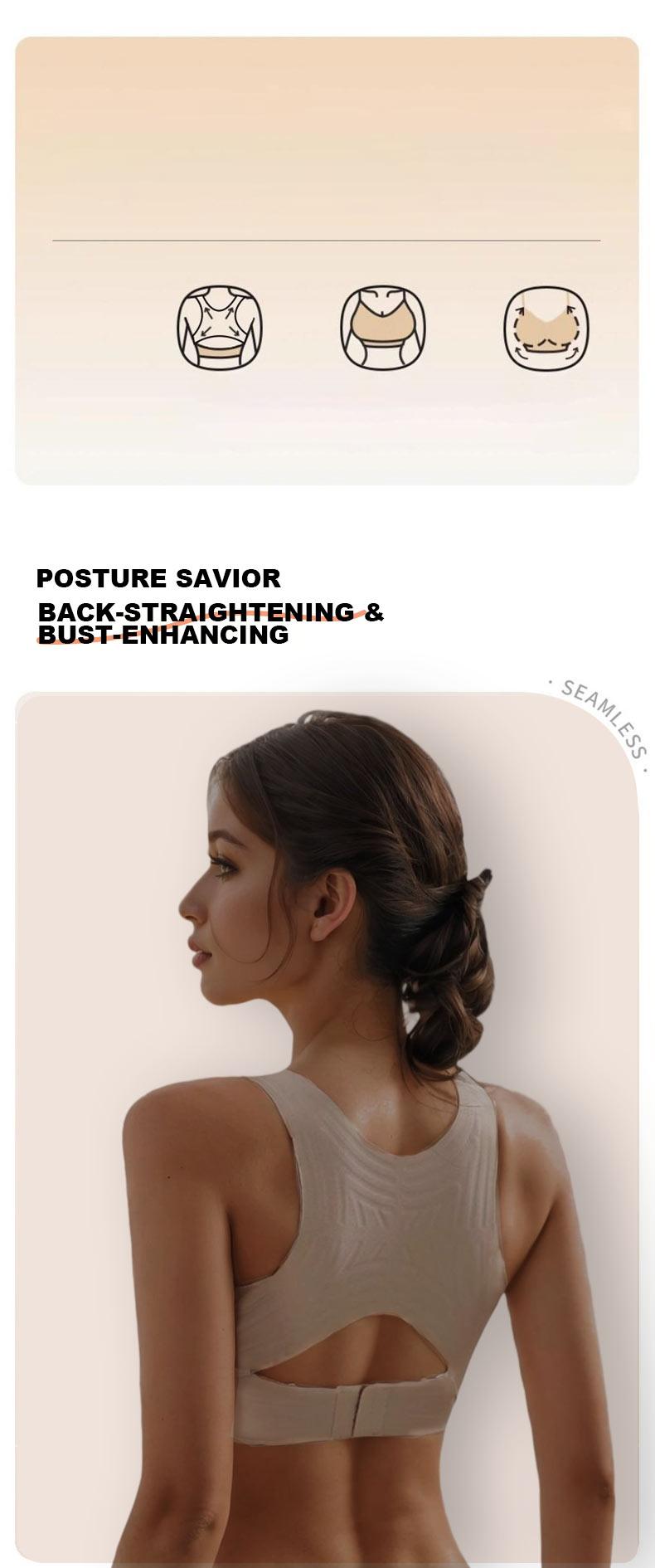 Product Introduction of Posture Corrector bra, Seamless Posture Corrector bra, Adjustable Support for Back & Shoulders, Posture Corrector Bra 2-in-1 - Supportive Shapewear for Back Pain Relief & Shoulder Support for Women Underwear 0