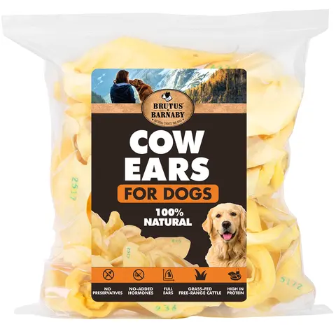 Cow Ears for Dogs | Branded Long-Lasting Low-Odor Chews