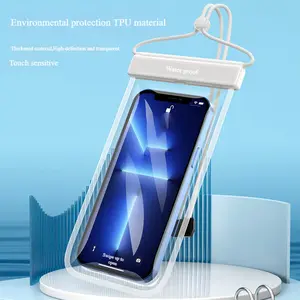 Unisex 2-Piece Minimalist TPU Fabric Touch-Screen Phone Pouch, Waterproof Underwater Diving Bag for Dive Shooting & Water Sports Gear,summervibes Boating Accessories
