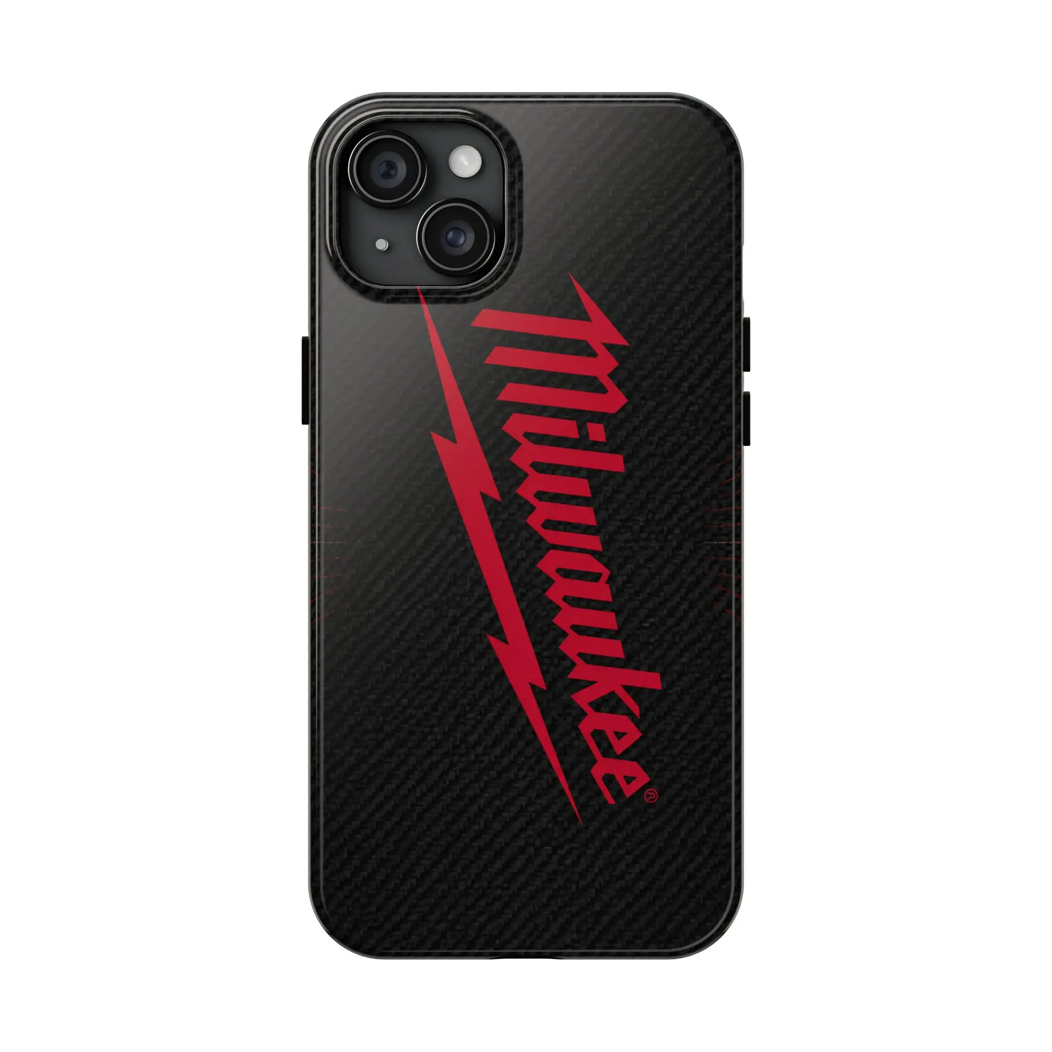 Milwaukee FUEL Carbon Fiber Phone Case for iPhone 17 16 15 14 13 Pro Max Rugged Protective Tool Lover Cover