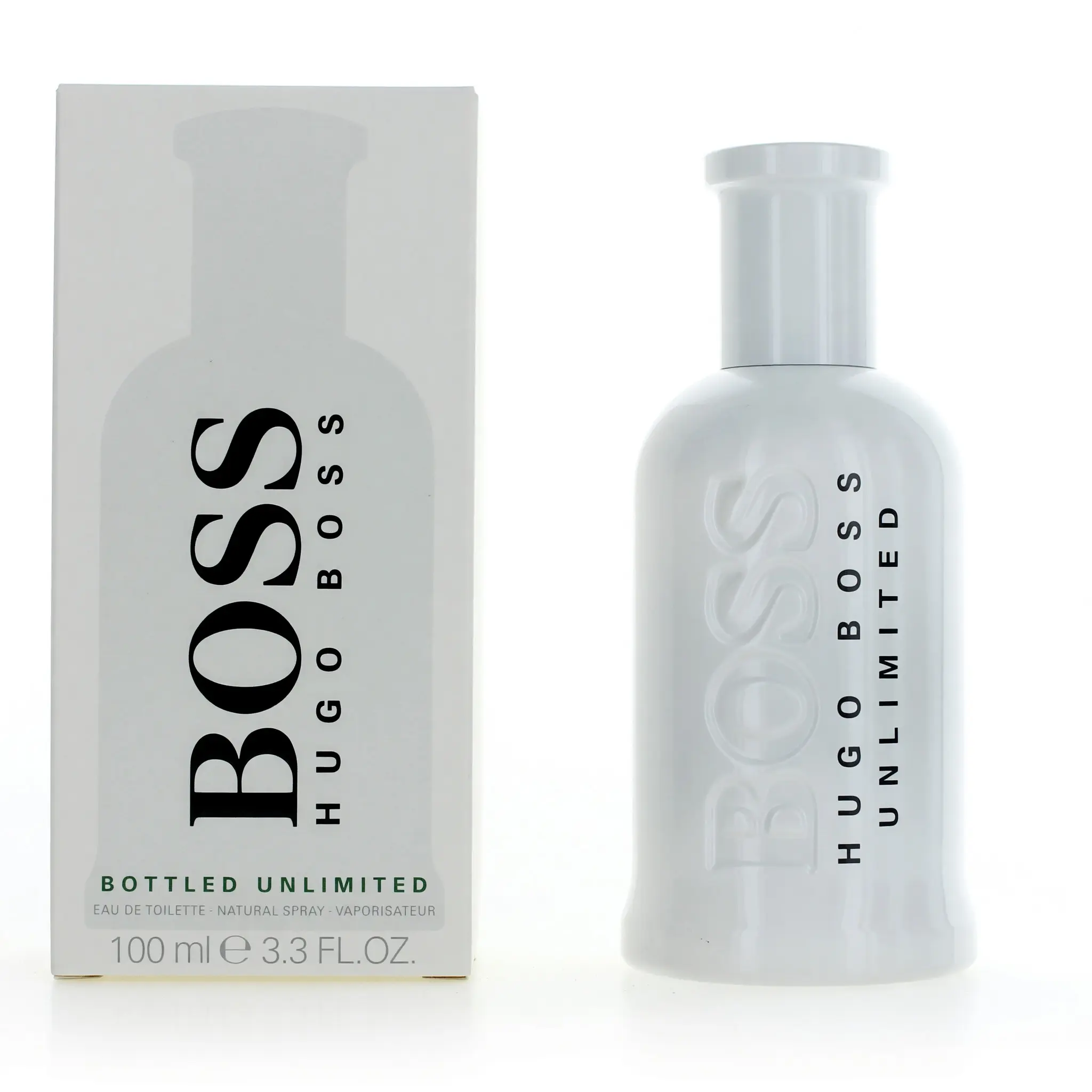 Hugo-Boss Boss Bottled Unlimited EDT Spray, Men's Aromatic Cologne for an Energy Boost with Fresh Peppermint, Pineapple & Citrus, 3.3 oz