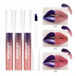 Long-lasting Lip Stain Kit, Peel Off Lip Tint, Waterproof Lip Stain, Natural Lip Stain Kit, Matte Liquid Lipstick, Makeup Accessories for Women