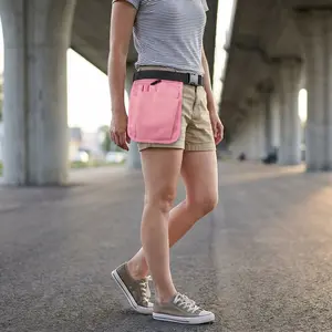 Women's Adjustable Waist Bag, Hidden Chest Bag Crossbody, Multiple Pockets, Safety Zip Pocket, Ideal for Travel, Cycling, Running, Shopping