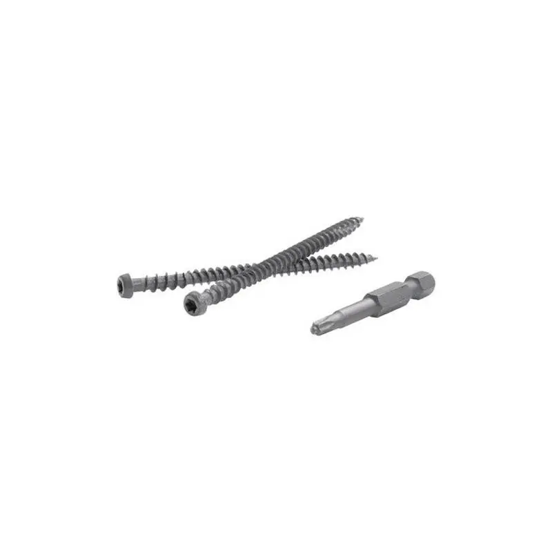 Ace Hardware Fastenmaster 5000241 2-1/2 in. Strip-Out Resistant Torx TTAP Star Head Coarse Zinc Carbon Steel Self-Tapping Screws, Corrosion & Fade Resistant, 350 Per Box, with Spotter Installation Guide, for Rope Swings, PVC Capstock Composite Decks