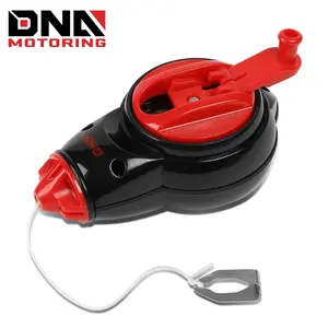 Self-Chalking Cotton Cord in Durable Case - 100 ft. Plumb Bob Chalk Line Reel with Powder, Snap Closure