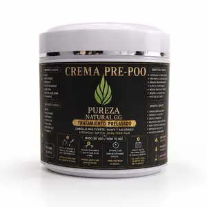 Pre-Poo Hair Treatment Cream with Natural Ingredients | Hydration & Hair Care | 16 oz | Pureza Natural GG