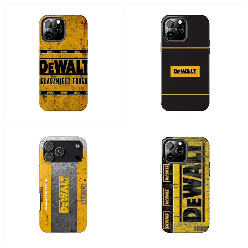 The DeWALT Tough Iron Series Compatible with iPhone 17 16 15Pro, 14, 13, 12, 11, 8, XR Mini, Pro Max, Plus