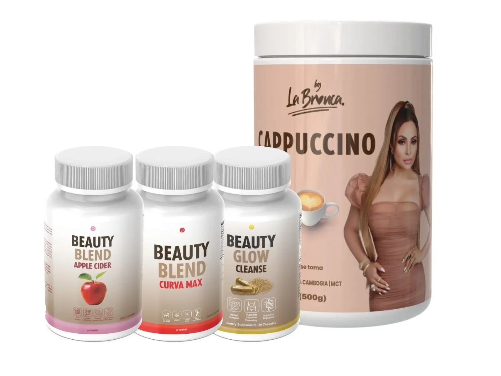 1.CAPPUCCINO 1. Apple cider vinegar, gummy. 1.curvamax and CLEANSE