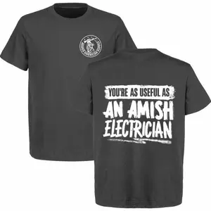 Amish Electrician - Safety Yellow Hi-Vis T-Shirt JVXK6