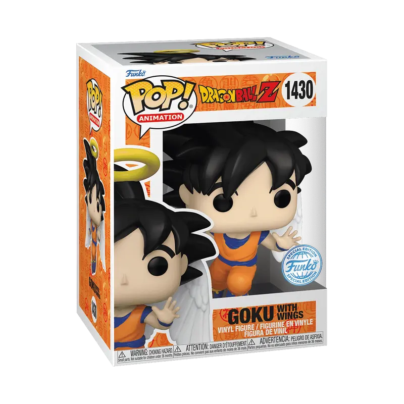 Funko Pop! Dragon Ball Z - Goku with Wings #1430 Exclusive (Sticker may vary) Collectible Pop Vinyl Figure