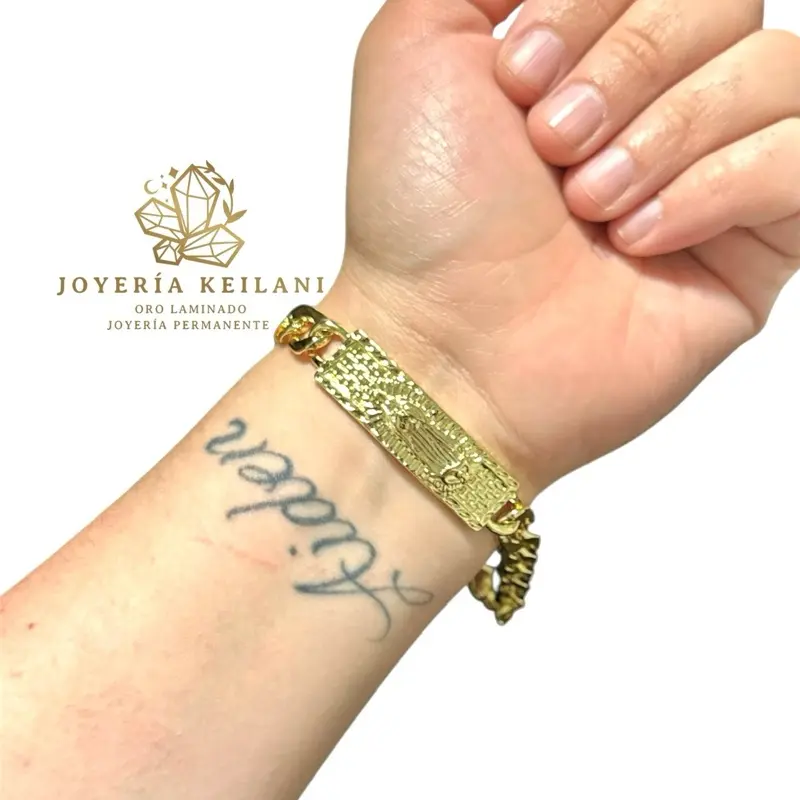Virgencita Esclava Oro Laminado Gold-Plated Bracelet