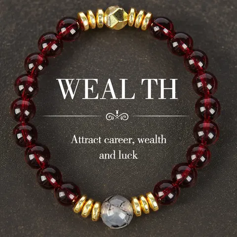 ARPURRAINA Colorblock Beaded Crystal Bracelet - 15-20cm, 20g, Unisex Adults, Attracts Career Wealth & Luck, Daily Wear Holiday Gift Costume Jewelry