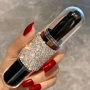 High-End Makeup Brush Set with Artificial Diamonds, Powder Brush & Eyeshadow Brush, Professional Cosmetic Tools, Makeup Brushes Set for Valentine's Day Gift