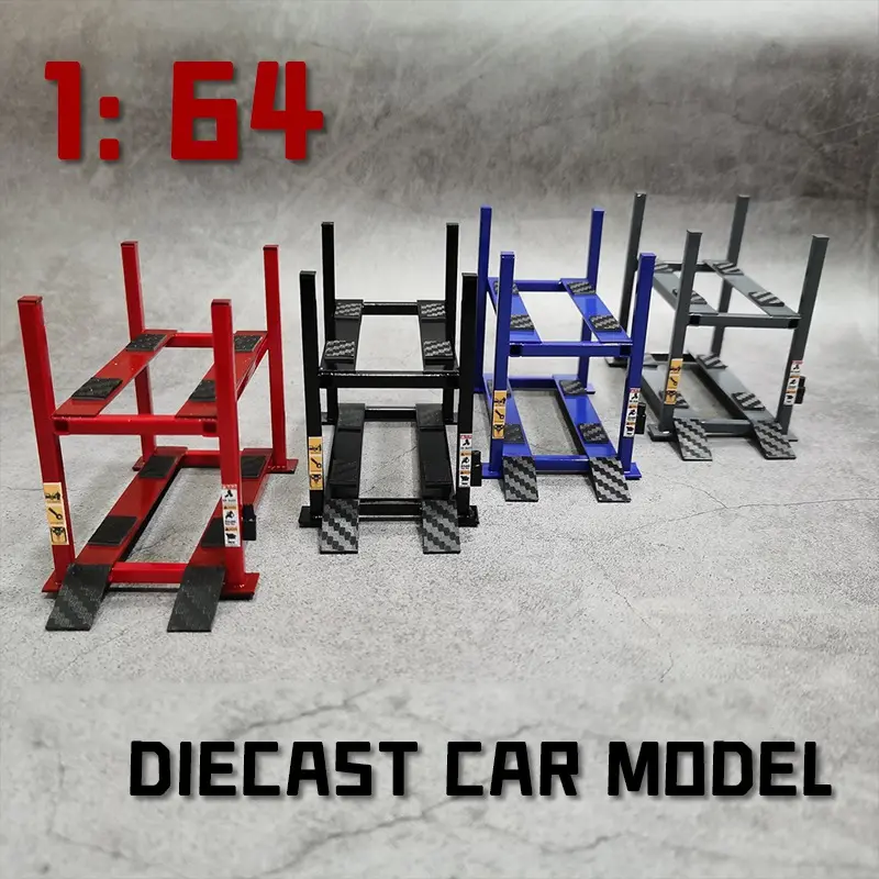 Diorama 1/64 Car Lifter Machine Model Car Garage Repair Workshop maintenance Tool Model Fits For 1:64 Diecast Model Car Scene Display Model Accessories Gift Toy