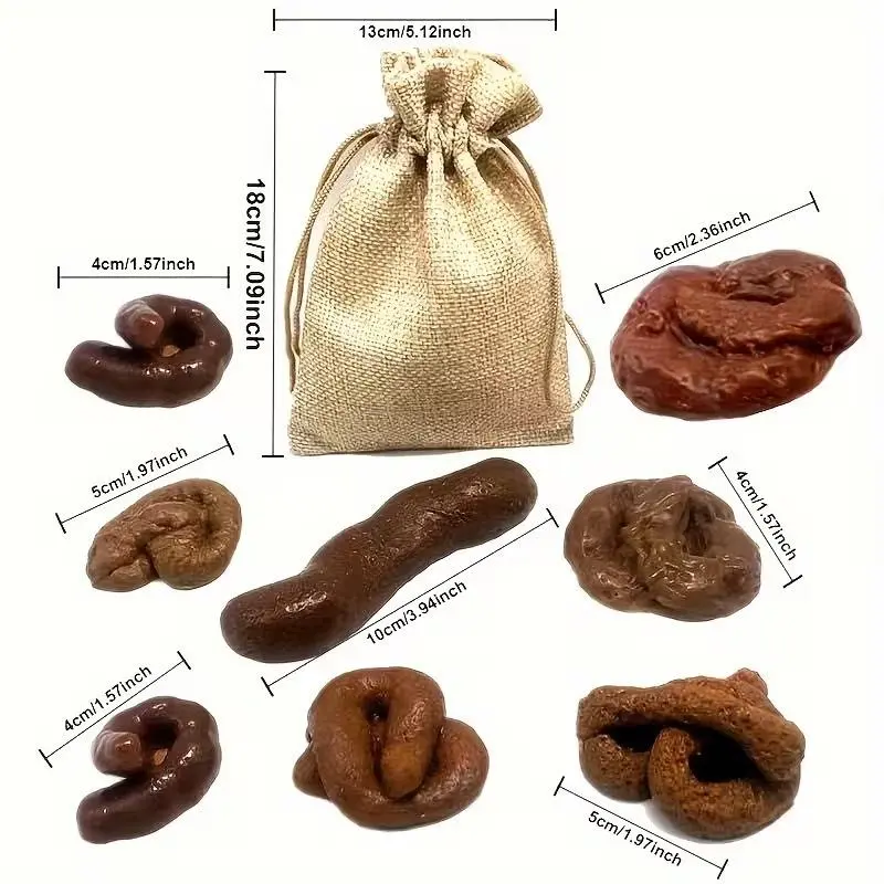 Realistic Fake Poop Prank Set, Prank Kit, Prank Props, Prank Sessions, Simulation 、 Christmas  Idea, Daily Entertainment, Practical Joke Toys, Playful,  Christmas , Gag new stress relief interactive