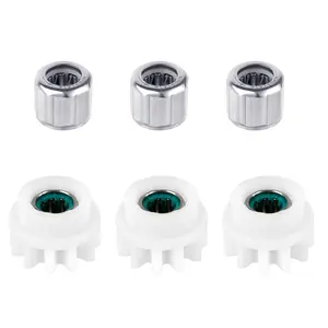 6pcs Spin Mop Replacement Parts, Spin Mop Bucket One Way Clutch Bearing Replacement Rotating Gear Easy Mop Pedal Broom Spin Needle Replacement for O-Cedar, Vileda and More Rotation Mop