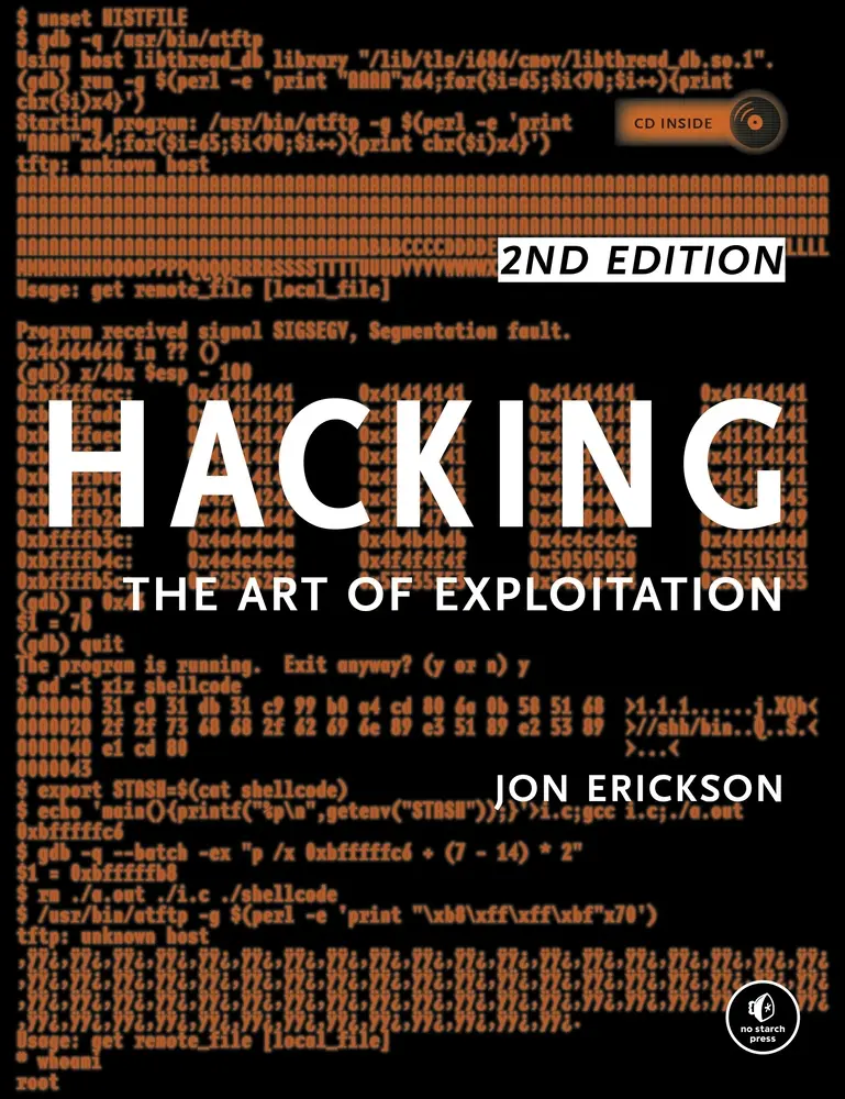 USED Book - Hacking: The Art of Exploitation, 2nd Edition [With CDROM] by Erickson, Jon (Paperback) - english