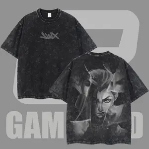 Jinx Arcane Show League Of Legends Washed Game T-shirt Game Soft Cotton, FPS, Game Lover Unisex Shirt Gift for Him Gift For Her Vintage Y2K Hoodie Sweatshirt arcane  merch