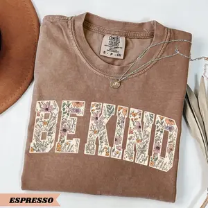 Comfort Colors Be Kind Shirt, Motivational Teacher Tee, Choose Kindness T-Shirt, Positive Affirmation Gift, Counselor Appreciation Shirt, Full Colors