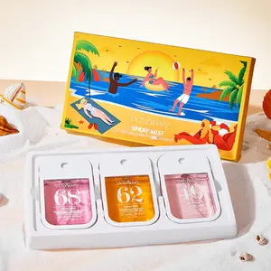 Valentine's Day Beach Limited Sweet Gift Set, Lychee Caramel Vanilla Fragrance Kit, Portable Daily Travel Perfume