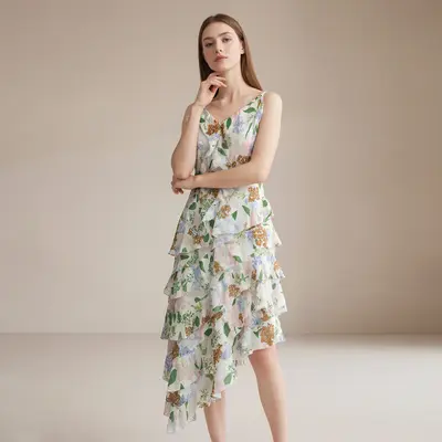 lightburst puff midi dress Amy Puff Sleeve Midi Dress – Inherit Co
